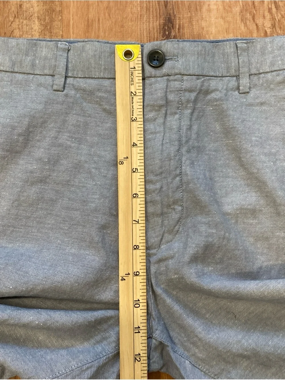 Banana Republic Linen Blend Pants Mens Kentfield Gray Casual Dress Preppy